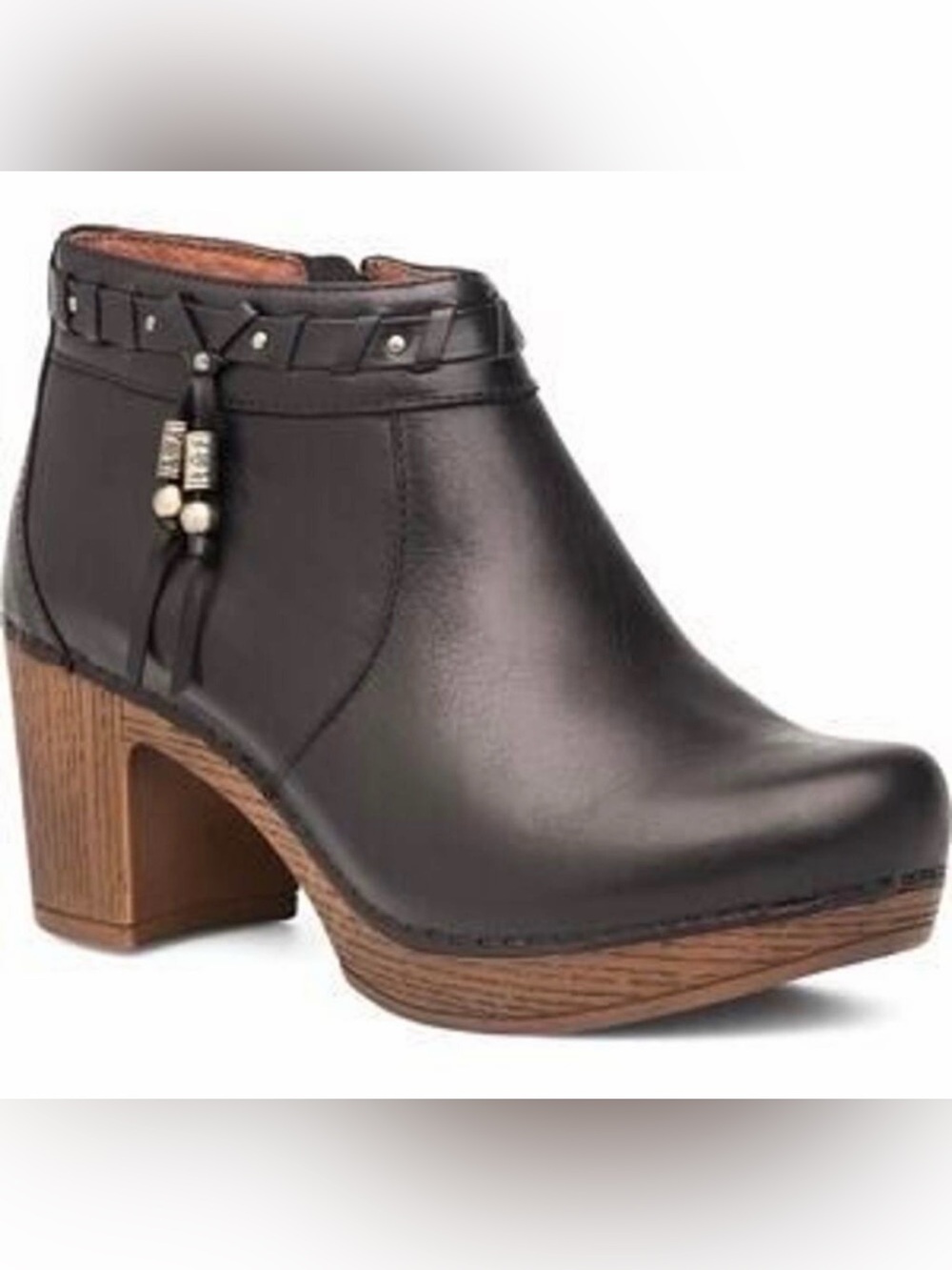 Dansko Dabney Leather Ankle Boots Black EUR 41 US Women’s 10.5-11
